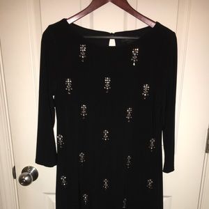 Black White House Black Market dress, knee length